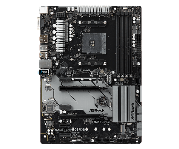 Asrock b450 pro4 установка оперативной памяти